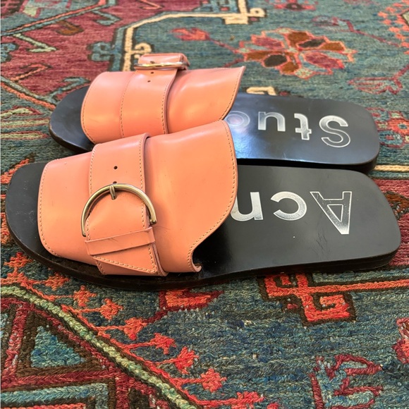 ACNE STUDIOS pink buckled sandals - Picture 4 of 5